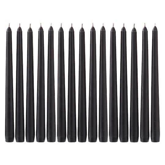 Michaels, Basic Elements™ Black Unscented Taper Party Pack By Ashland® – Category: Wax Candles